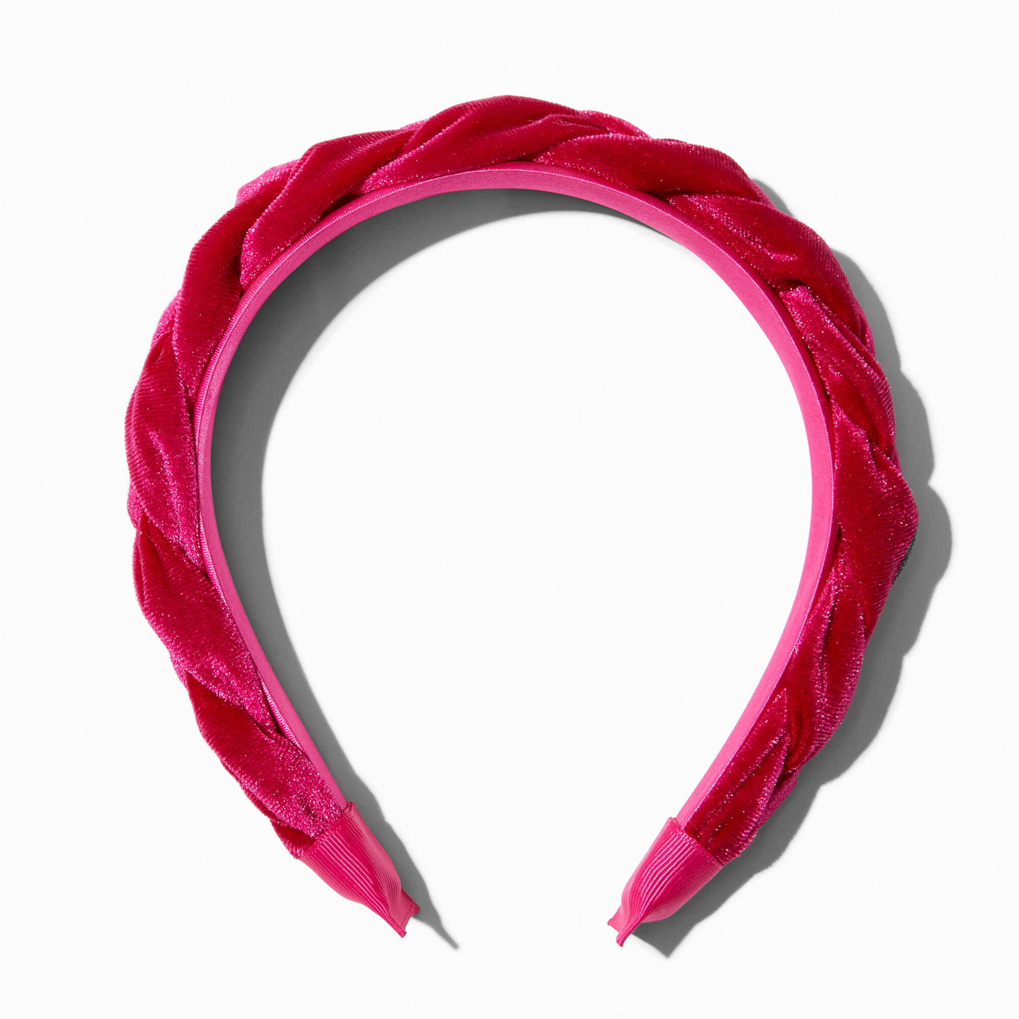 View Claires Braided Headband Pink information
