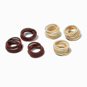 Brown &amp; Blond Hair Ties - 3o Pack,