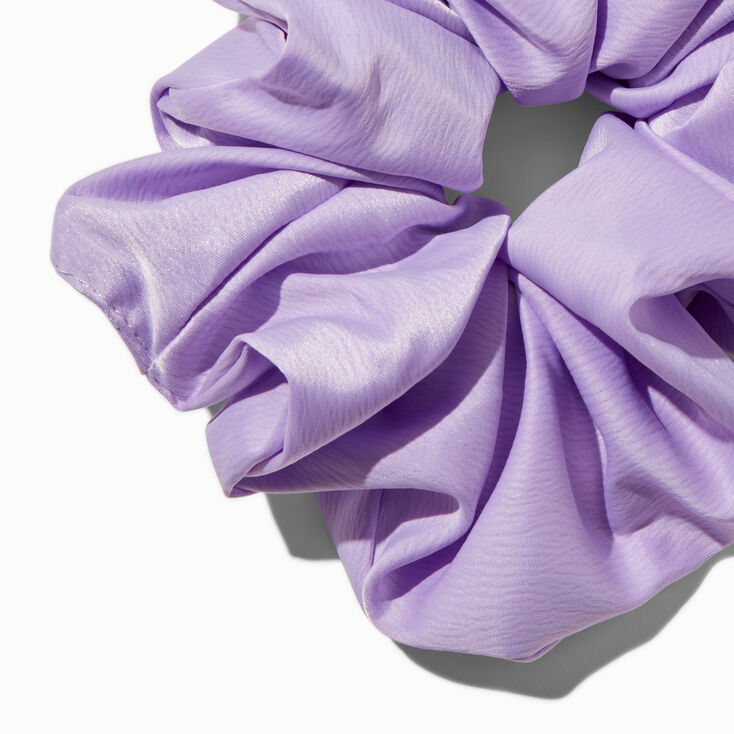 Lilac Satin Hair Scrunchie,