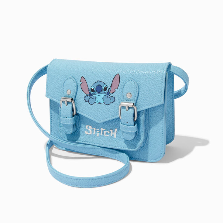 Sac &agrave; bandouli&egrave;re style sacoche Stitch endormi Disney,