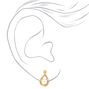 Gold Pearl Teardop Stud Earrings,