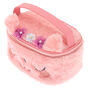 Claire&#39;s Club Kitty Flower Makeup Bag - Pink,