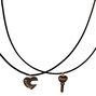 Best Friends Mood Lock &amp; Key Pendant Necklaces - 2 Pack,