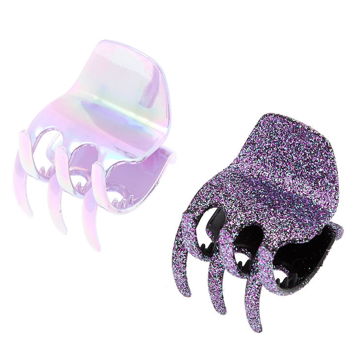 Mini Galaxy Glitter Hair Claws - 2 Pack,