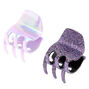 Mini Galaxy Glitter Hair Claws - 2 Pack,