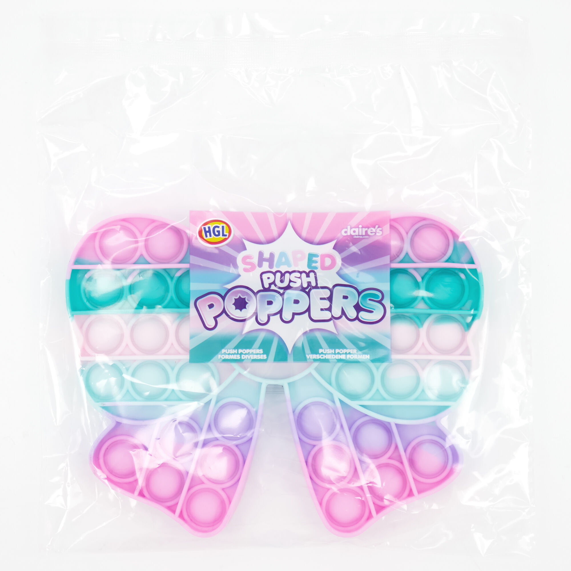 Jouet fidget Push Poppers aux formes variées - Les modèles peuvent varier,