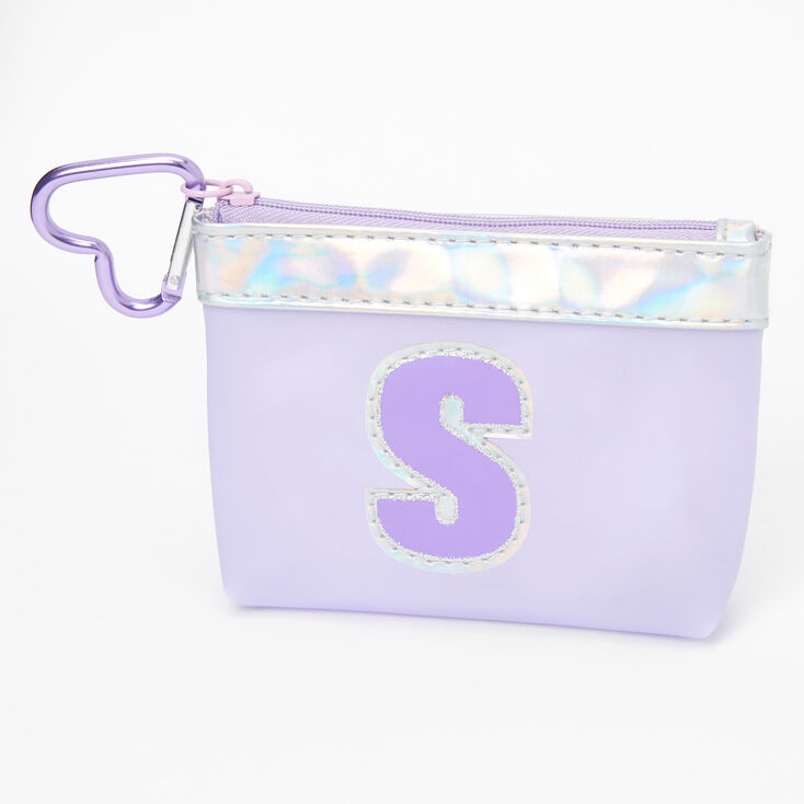 Purple Initial Coin Purse - S,