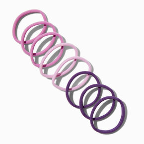 Tonal Purple Rolled Hair Ties - 12 Pack,