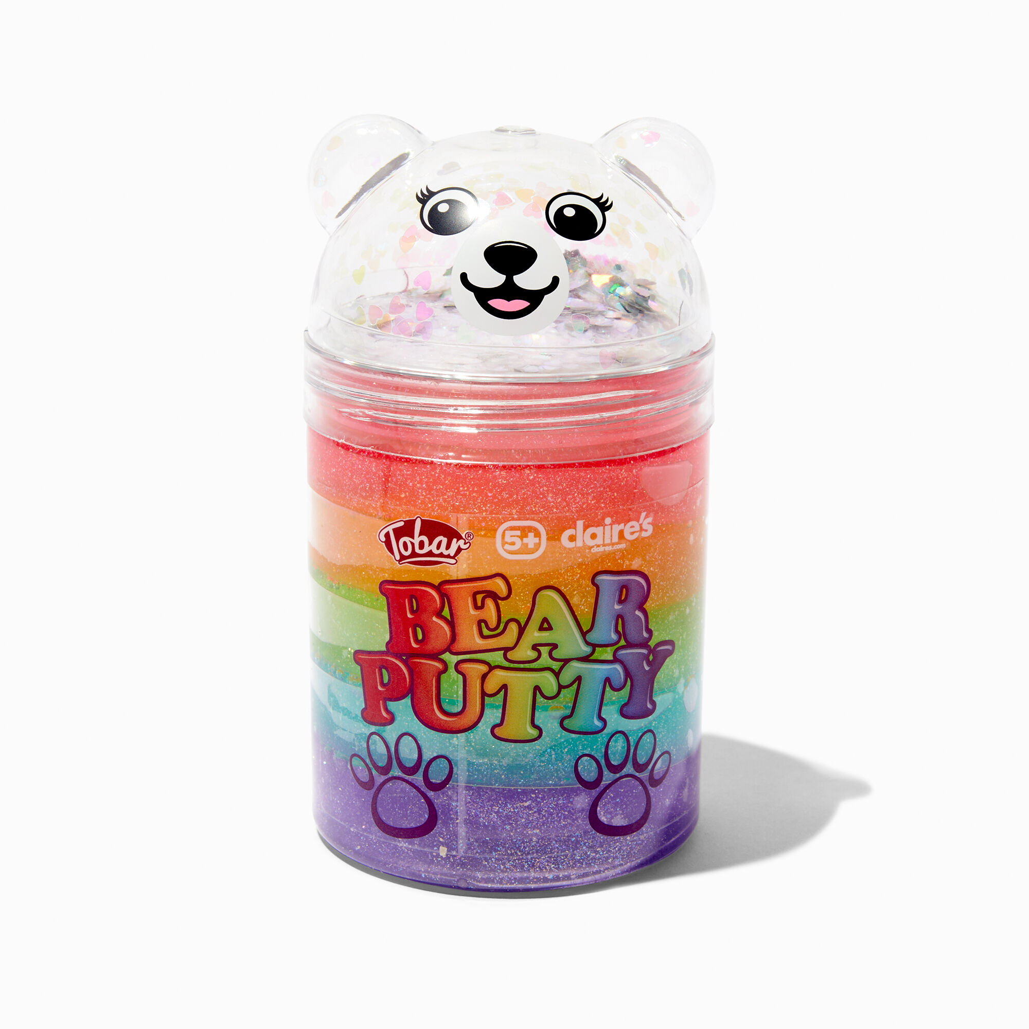 View Claires Bear Putty Pot Fidget Toy Blind Bag Styles Vary Rainbow information