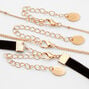 Gold &amp; Black Lion Cord &amp; Chain Choker Necklaces - 3 Pack,