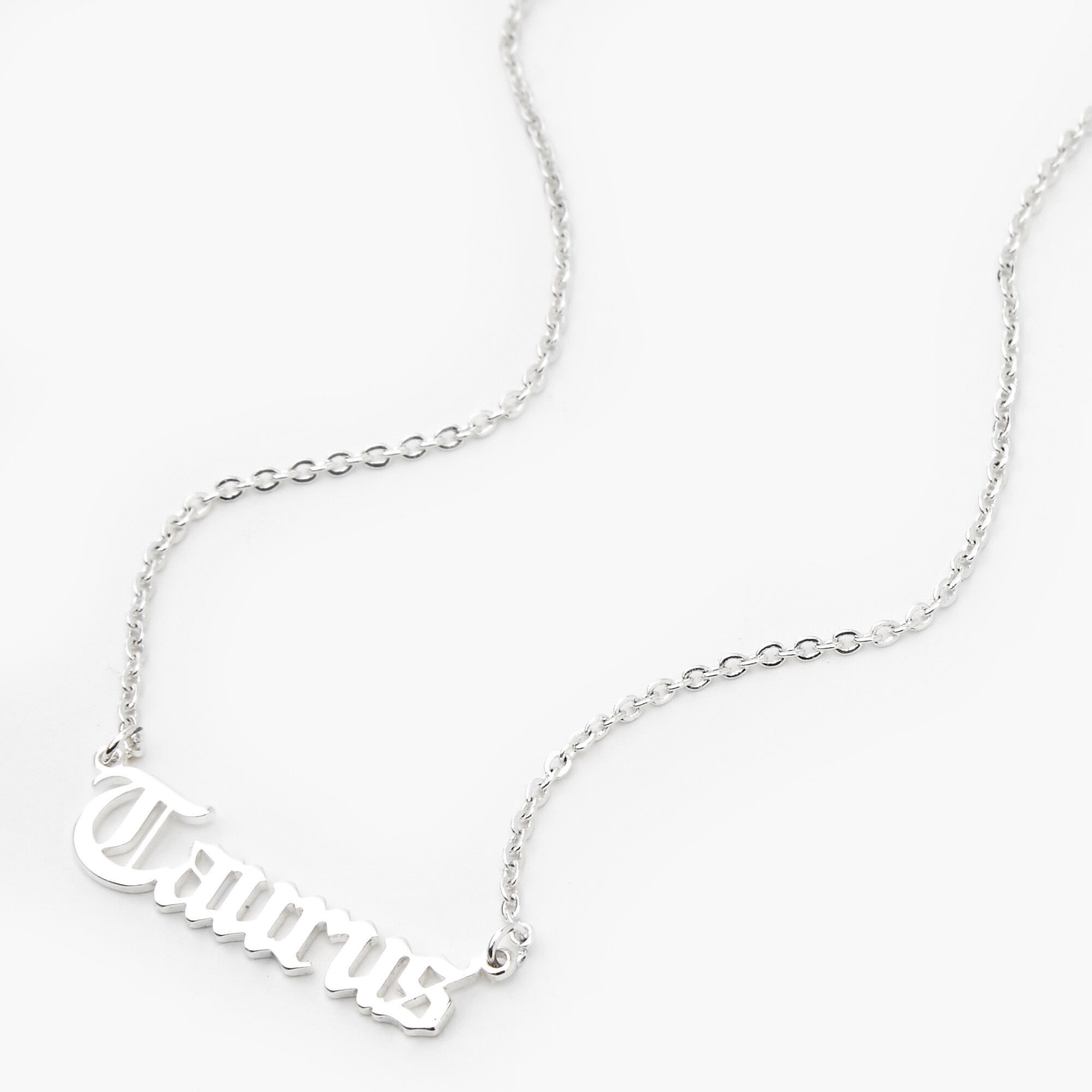 Taurus necklace clearance silver