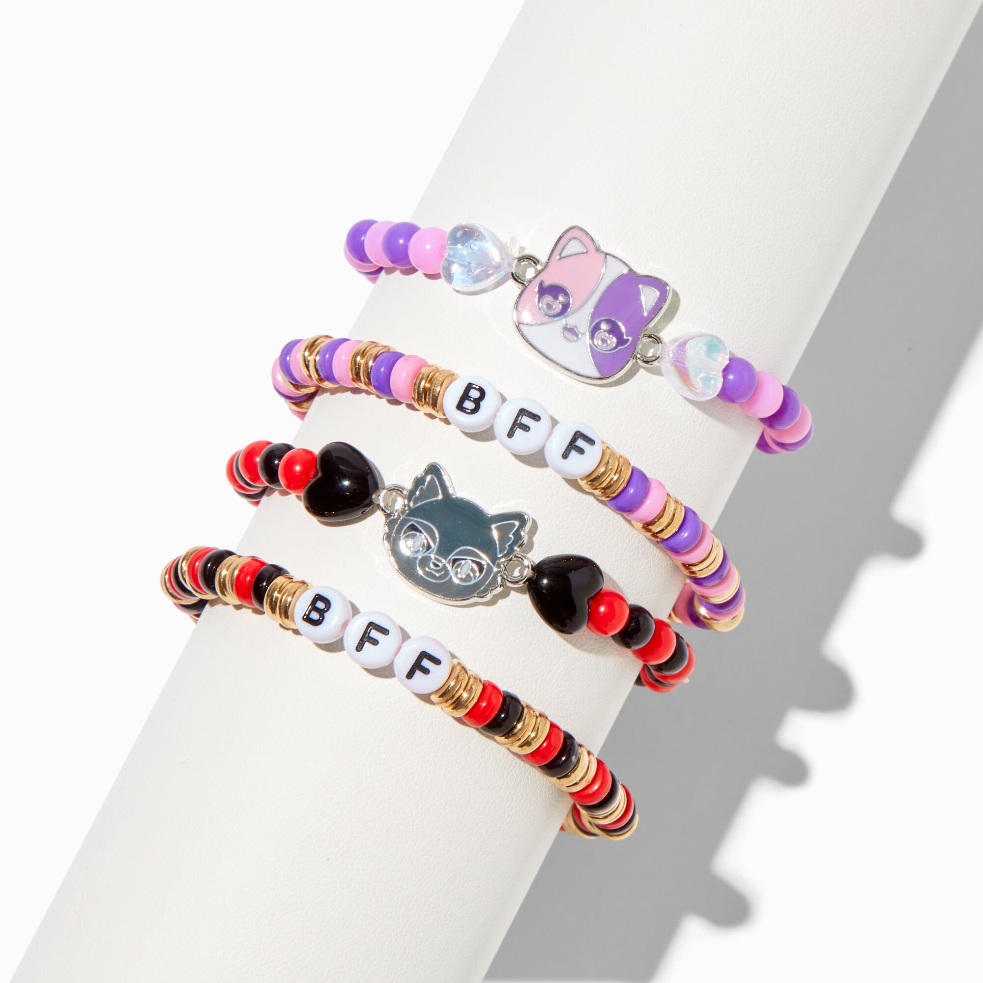 Aphmau™ And Friends Claire's Exclusive Best Friends Beaded Stretch Bracelet Set - 4 Pack,