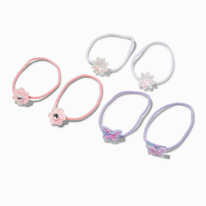Claire&#39;s Club Shaky Pastel Icon Hair Ties - 6 Pack,
