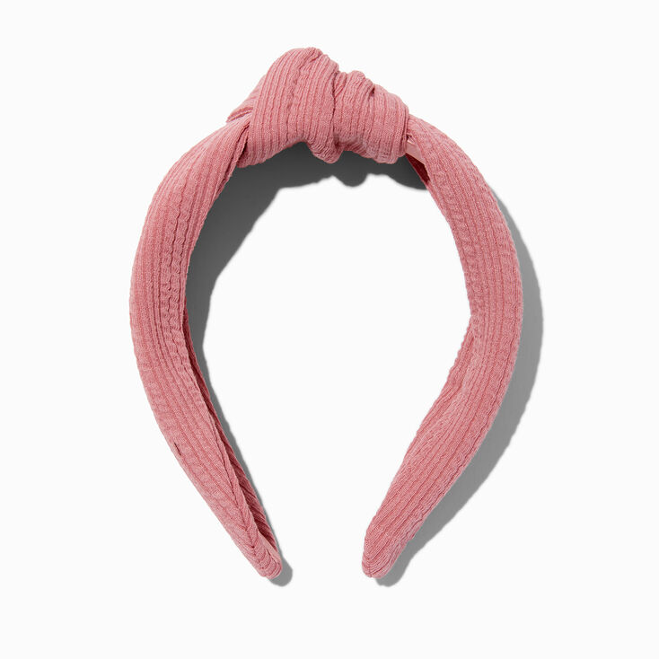 Rose Crinkle Knotted Headband,