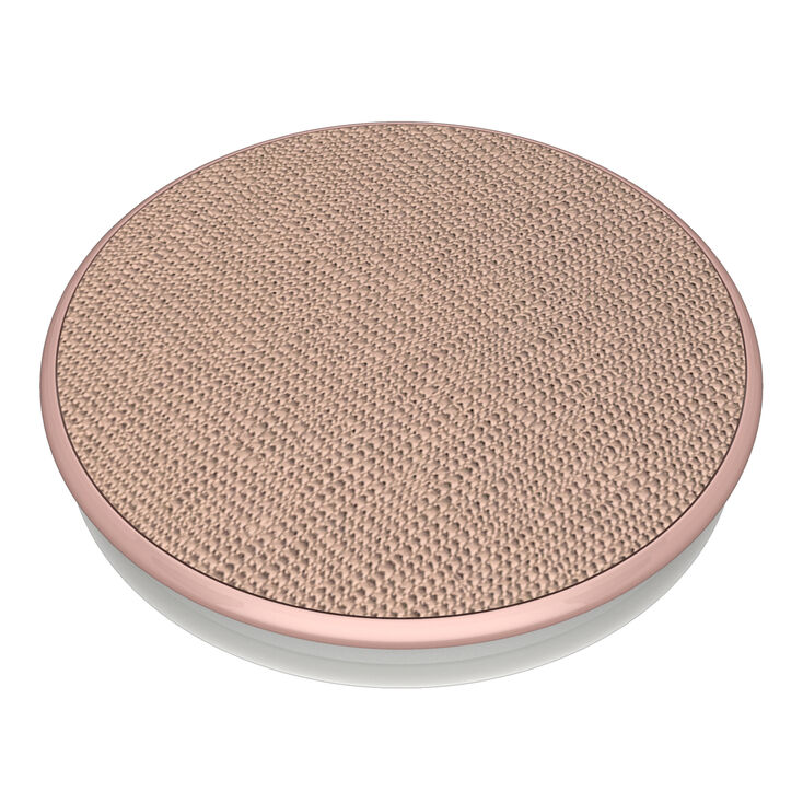 PopSockets Swappable PopGrip - Rose Gold Saffiano,
