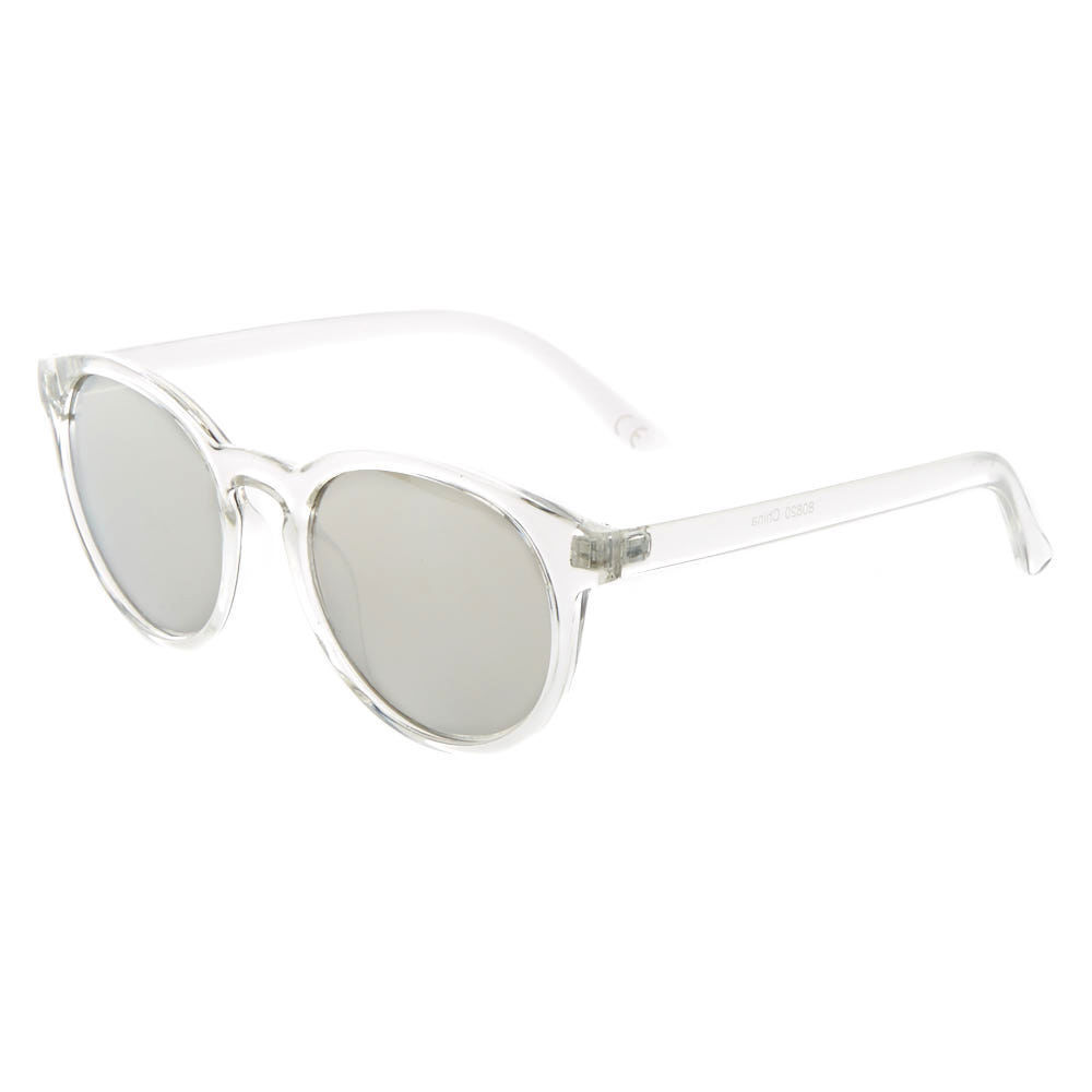 black tinted round sunglasses