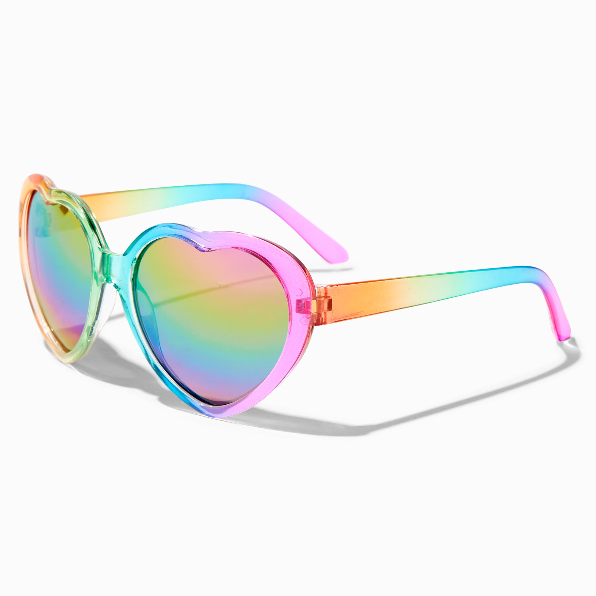Claire s Club Rainbow Heart Sunglasses Claire s US
