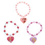 Bracelets &eacute;lastiques avec breloque Disney Princess - Rose, lot de 3,