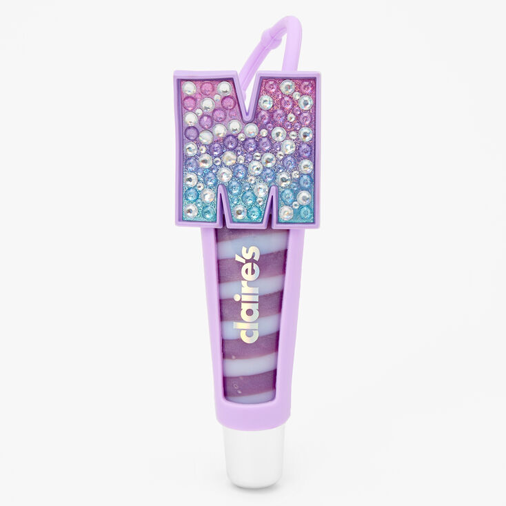 Initial Lip Gloss Tube - Purple, M,