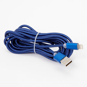 C&acirc;ble de chargement USB 3&nbsp;m&egrave;tres&nbsp;- Bleu marine,