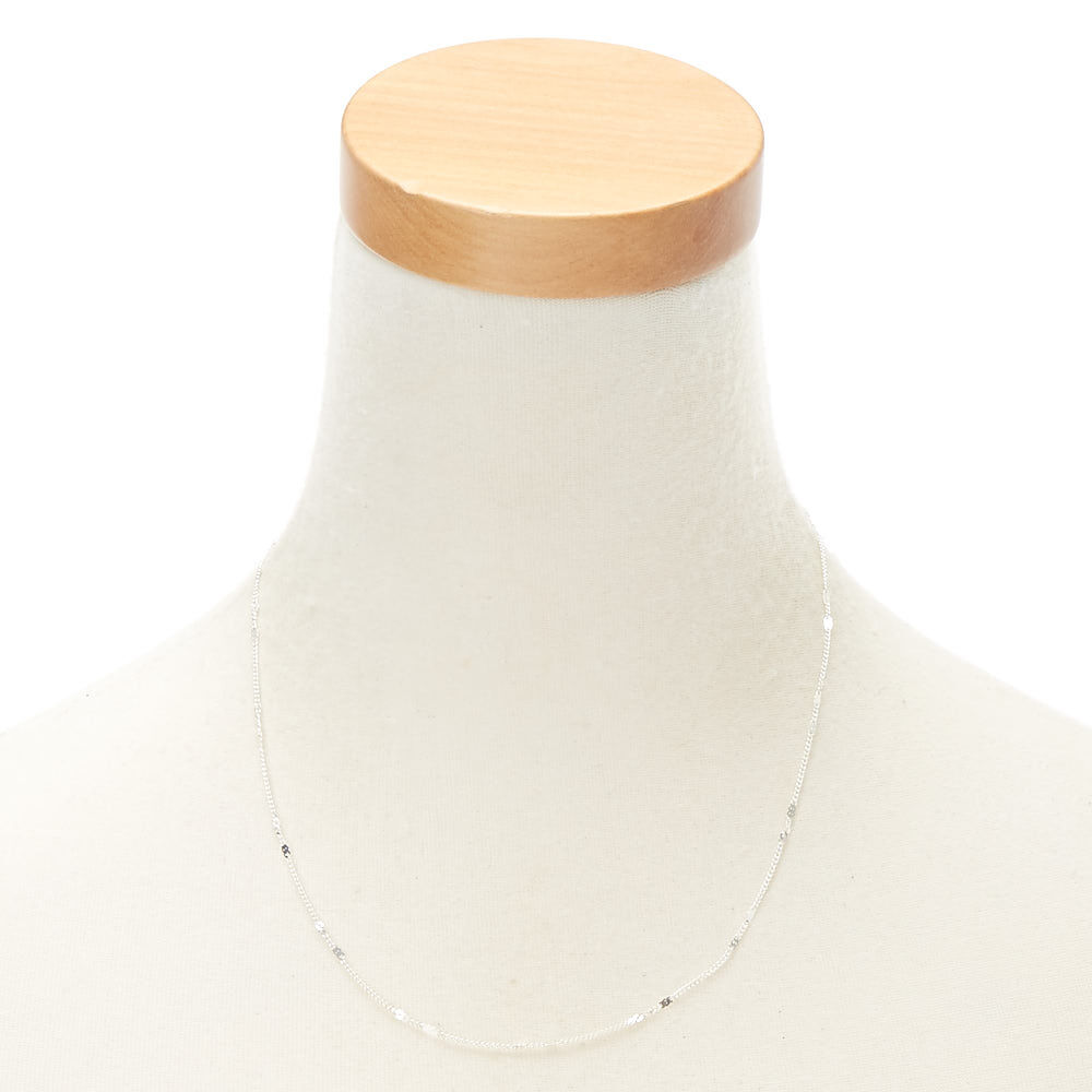 Silver Link Chain Necklace,