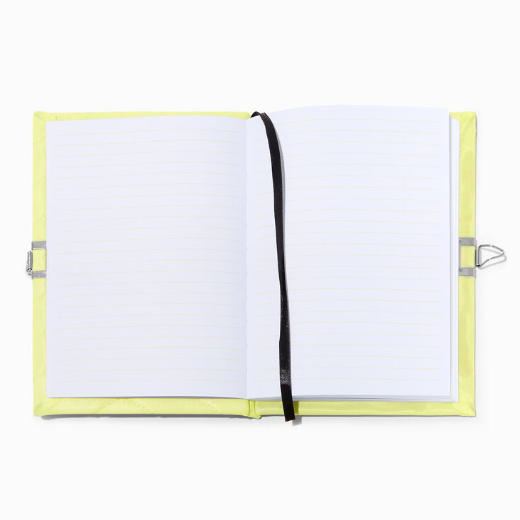 Initial Varsity Yellow Lock Diary - J,