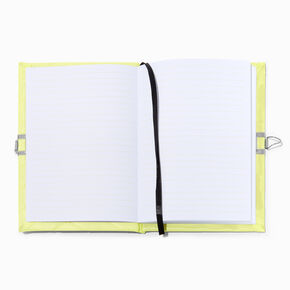 Initial Varsity Yellow Lock Diary - J,