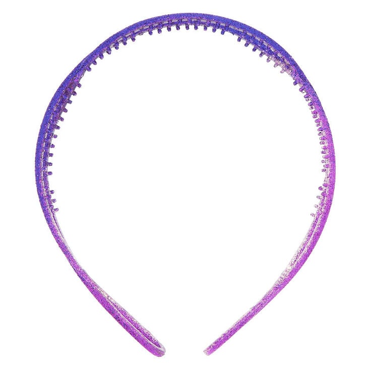 Ombr&eacute; Glitter Twist Headband - Purple,