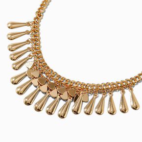Gold-tone Cowgirl Western Statement Necklace,
