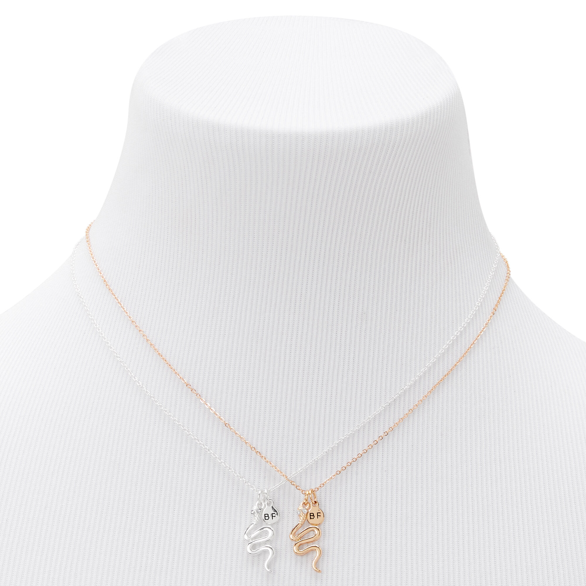 Best Friends Snake Pendant Necklaces - 2 Pack,
