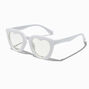 Claire&#39;s Club White Heart Clear Lens Frames,