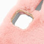 Furry Pink Bunny Protective Phone Case - Fits iPhone&reg; 13 Pro Max,