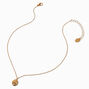 Collier avec mini pendentif cadenas couleur dor&eacute;e,