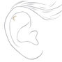 Clous d&#39;oreilles de cartilage c&eacute;lestes 1,2&nbsp;mm couleur argent&eacute;e - Lot de 3,