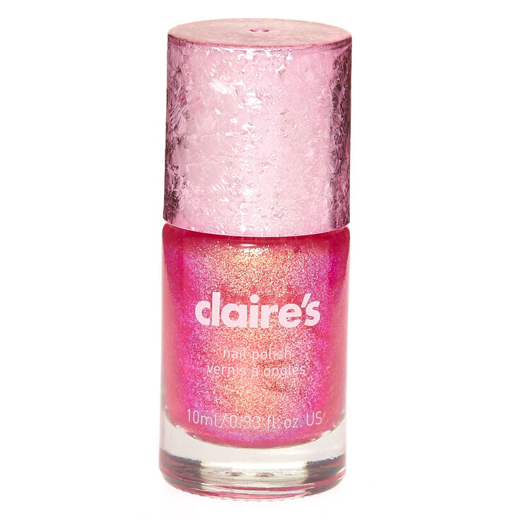 Shimmer Nail Polish - Pink Holo Glitz,