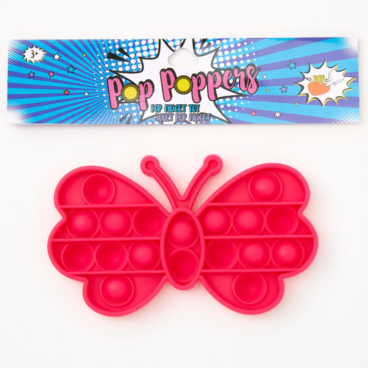 Pop Poppers Butterfly Fidget Toy &ndash; Pink,