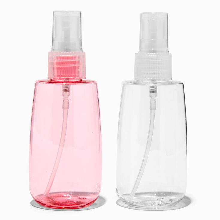 Pink &amp; Clear Spray Bottle Set - 2 Pack,
