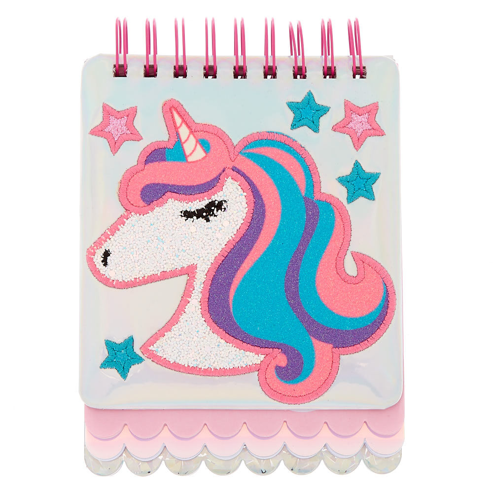 Carnet à papier superposé de Miss Glitter la licorne,