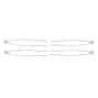 Pearl Hair Pins - White, 6 Pack,