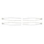 Pearl Hair Pins - White, 6 Pack,