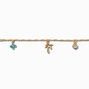 JAM + RICO x Claire&#39;s 18k Yellow Gold Plated Tropical Charm Bracelet,