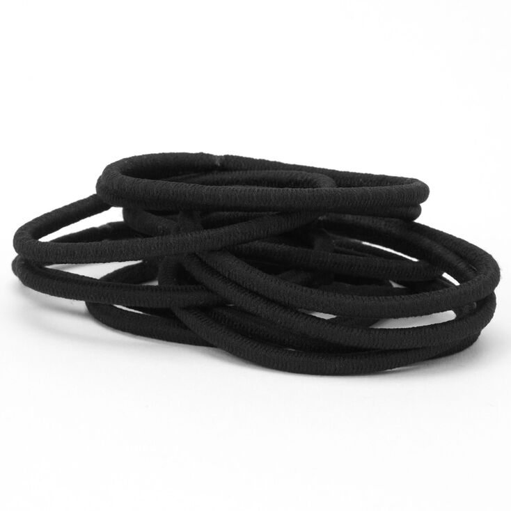Black Luxe Hair Ties - 12 Pack,