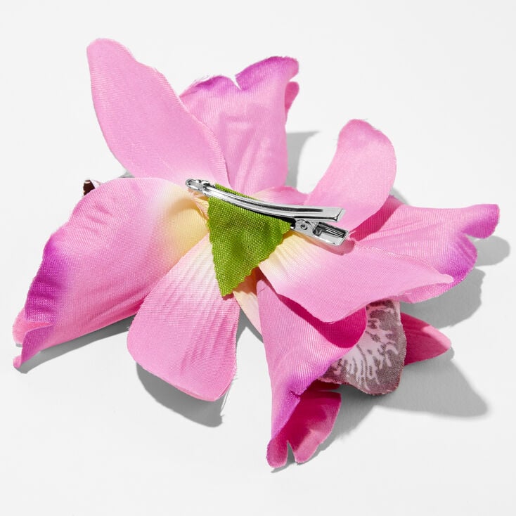 Pink Orchid Flower Hair Clip | Claire's