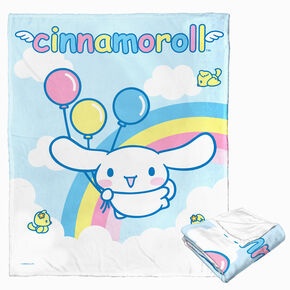 Cinnamoroll&reg; Rainbow Clouds Silk Touch Throw Blanket &#40;ds&#41;,