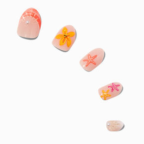 Watermelon Stiletto Press On Vegan Faux Nail Set - 24 Pack,