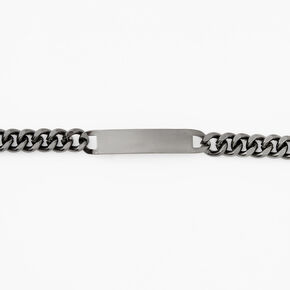 Hematite Chunky Chain Link Bracelet,