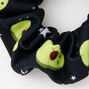 Medium Avocado Hair Scrunchie - Black,