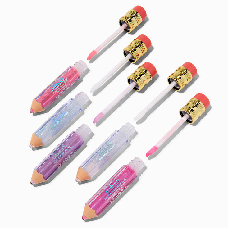 Shimmer Pencil Lip Gloss Set - 5 Pack,
