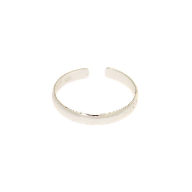 Bague d&#39;orteil &agrave; anneau classique en argent,