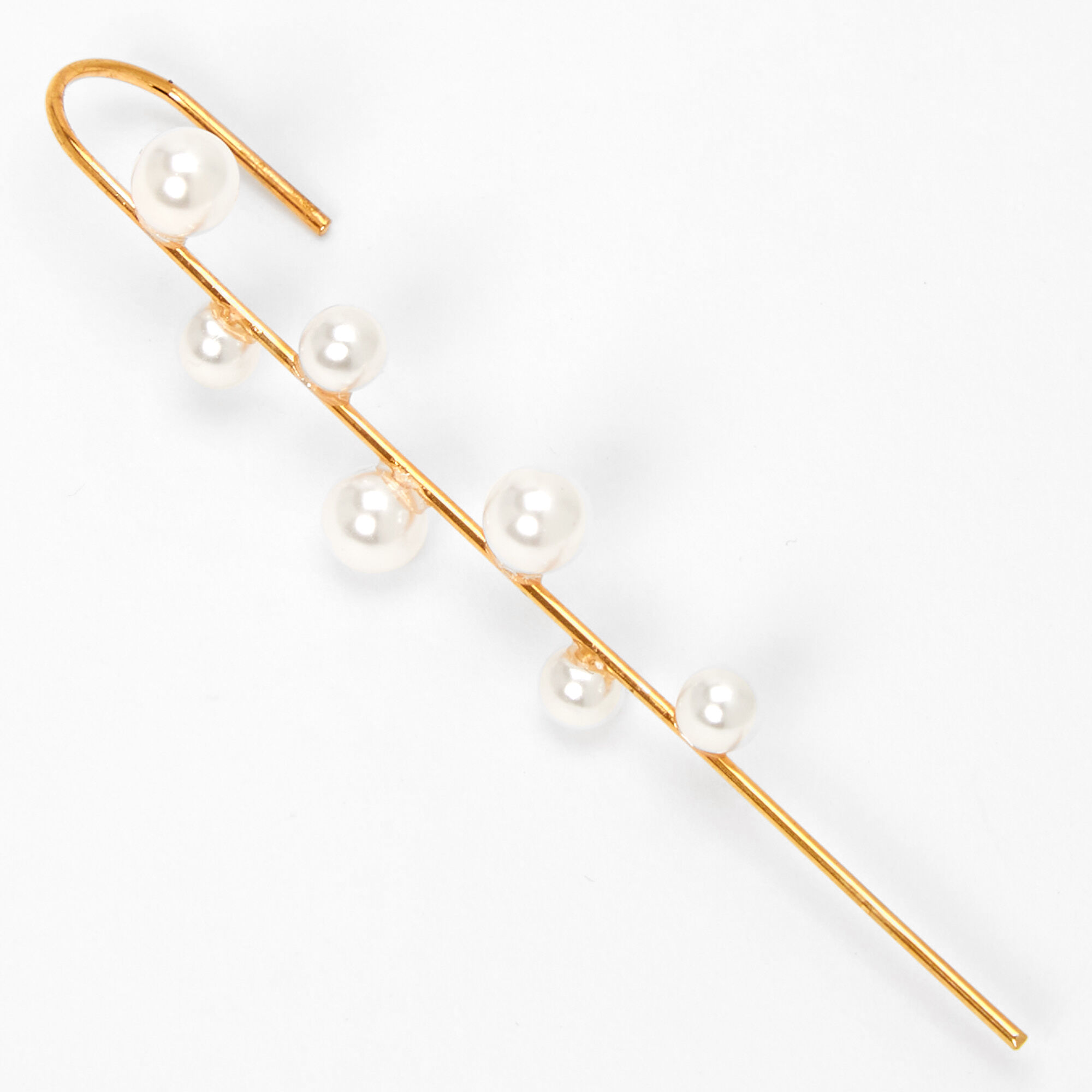 Gold Pearl Ear Cuff Pin,